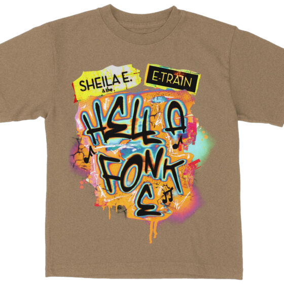 Sheila E. and the E Train - Hella Fonk E graphic tee (brown)